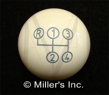 17-0072a SHIFT KNOB - ROUND IVORY