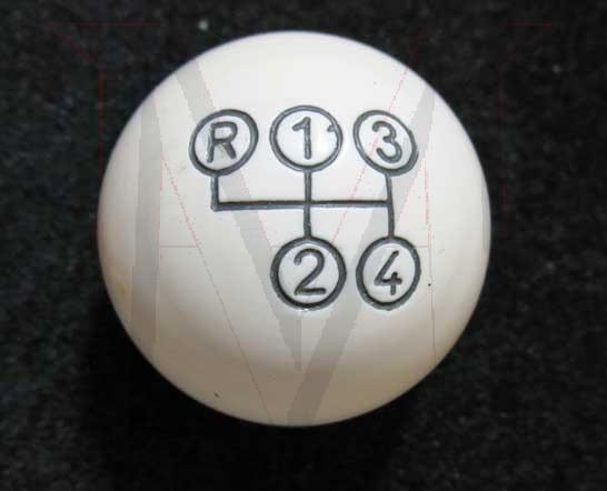 17-0072r SHIFT KNOB - ROUND IVORY - REPRODUCTION