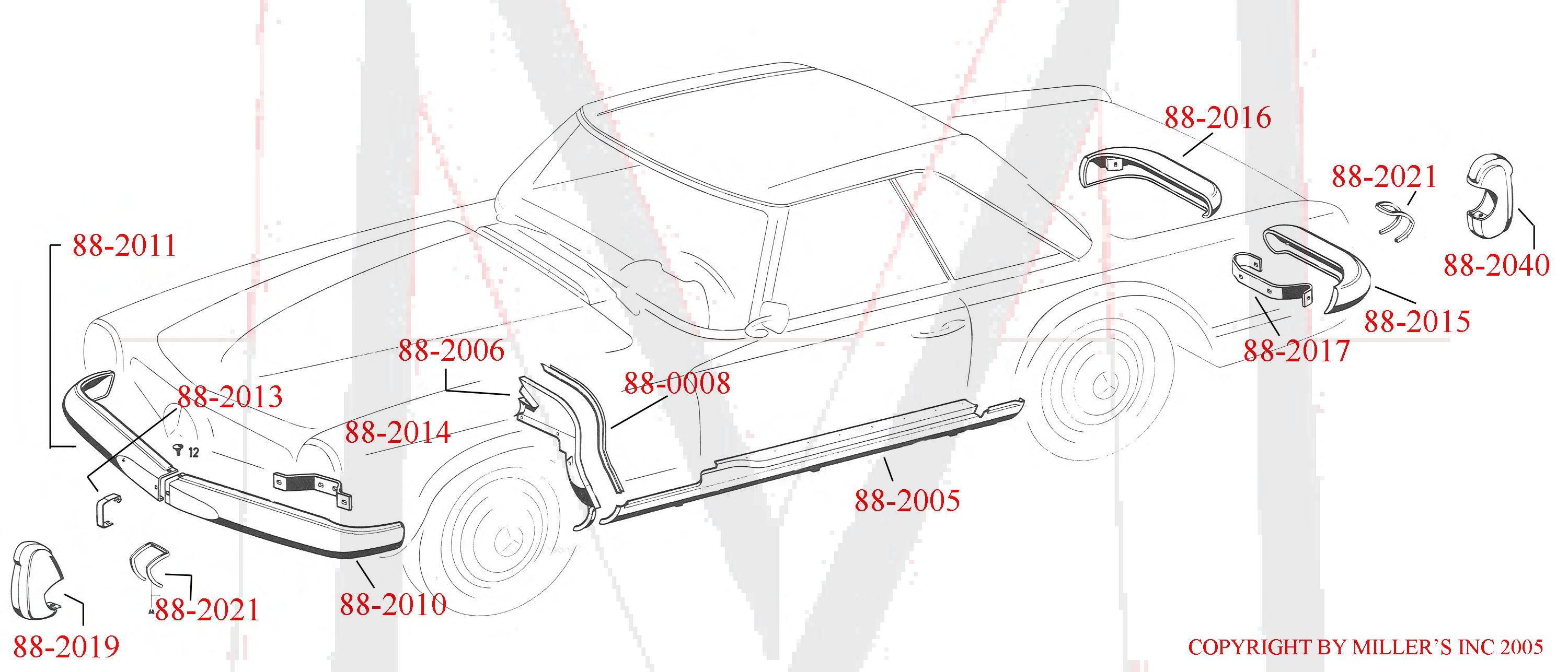 88-2016 REAR BUMPER - RIGHT SIDE