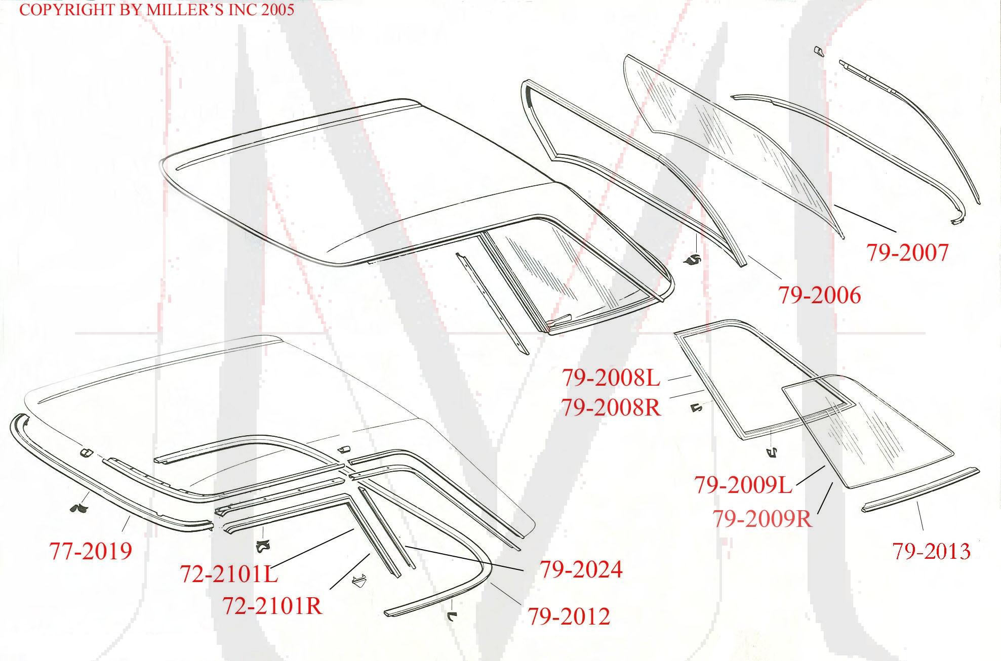 79-2013r HARDTOP SIDE MOULDING
