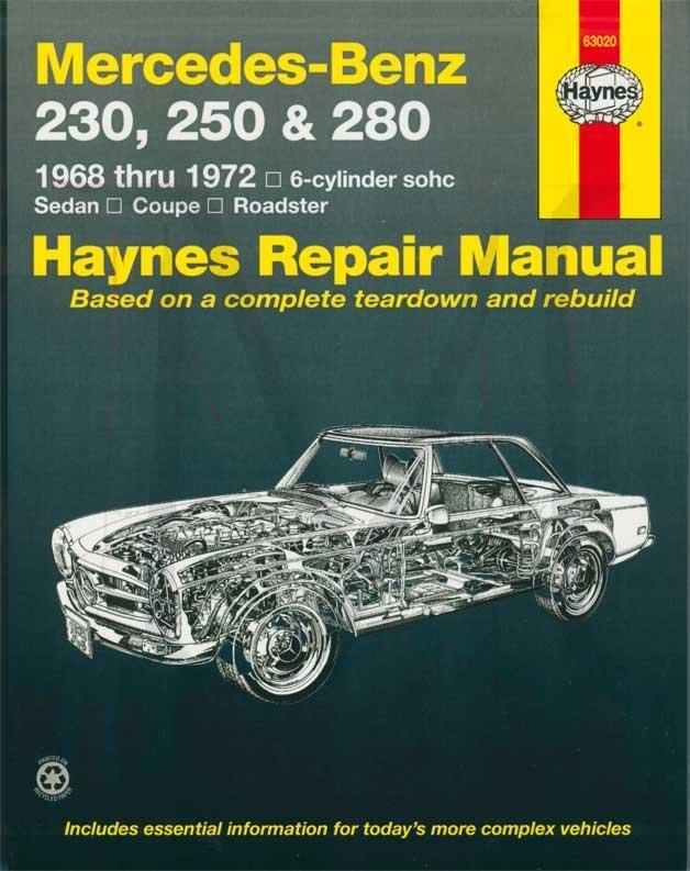 235-200 230SL 250SL 280SL HAYNES REPAIR MANUAL